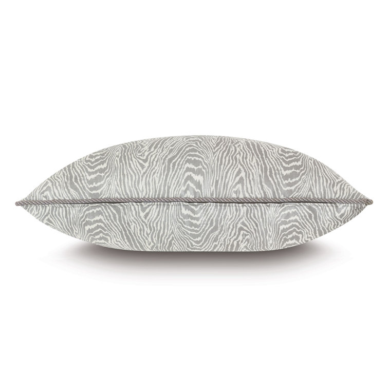 Liesl Pastel Blue Faux-Bois Polyester Euro Sham