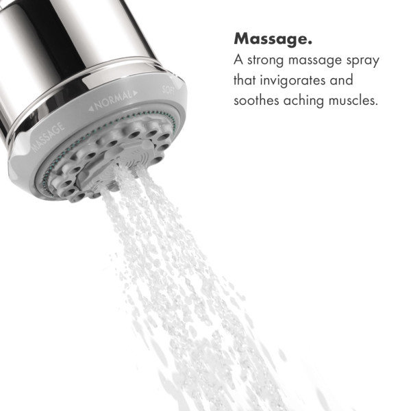 Polished Nickel Wall Mounted Multi-Function Shower Head