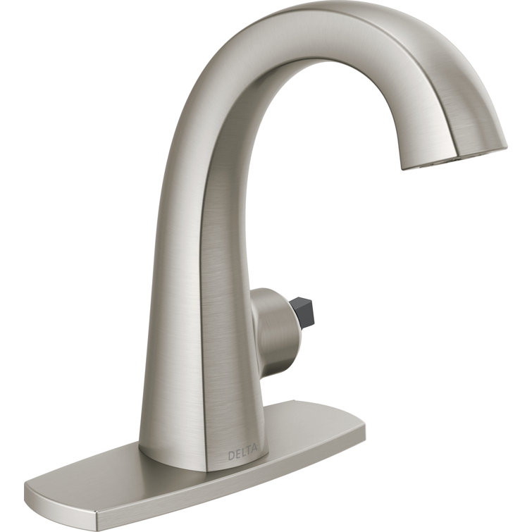 Sleek Modern 7" Stainless Steel Centerset Bathroom Faucet