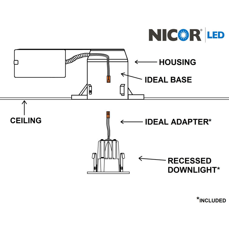 7-Inch White Aluminum LED Recessed Downlight Kit