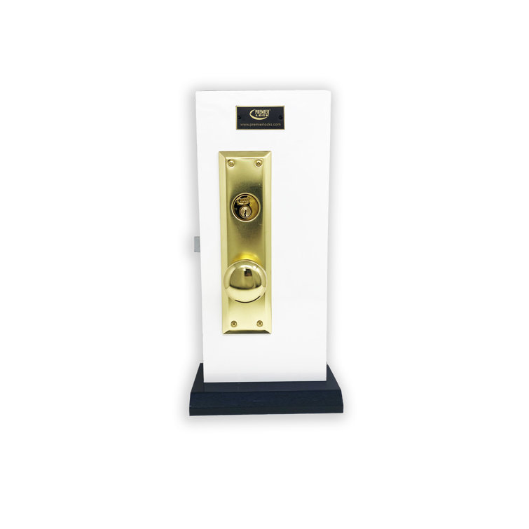 Brass Right-Handed Mortise Entry Door Knob Set
