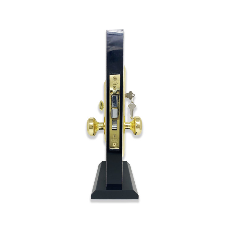 Brass Right-Handed Mortise Entry Door Knob Set