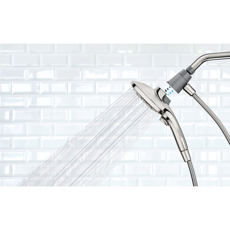 Chrome 5.5-Inch Handheld Rain Shower Head with Magnetic Dock