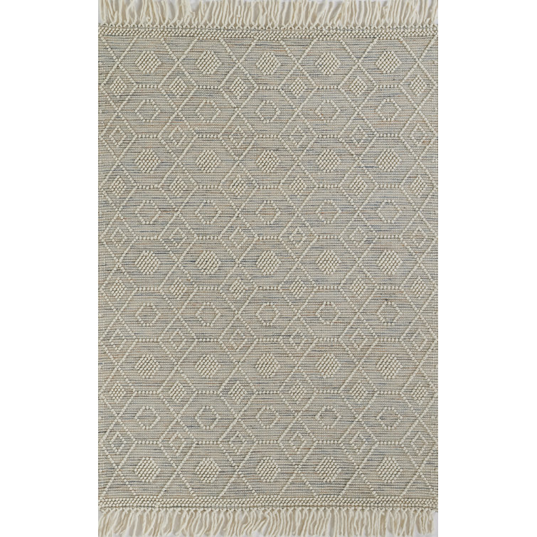 Luxe Multicolor Geometric Handwoven Wool Rug 8' x 10'