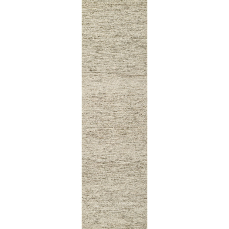 Natural Wool Hand-Tufted Runner Rug 2'3" x 8'