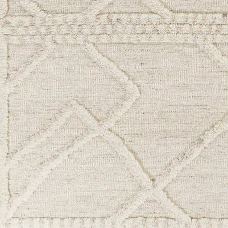 Leanna Hand-Knotted Wool Spot Gray Area Rug - 2' x 3'