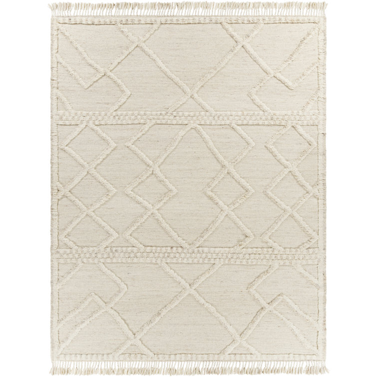 Leanna Hand-Knotted Wool Spot Gray Area Rug - 2' x 3'