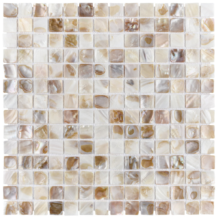 Natural Shell 12" x 12" Mosaic Wall Tile