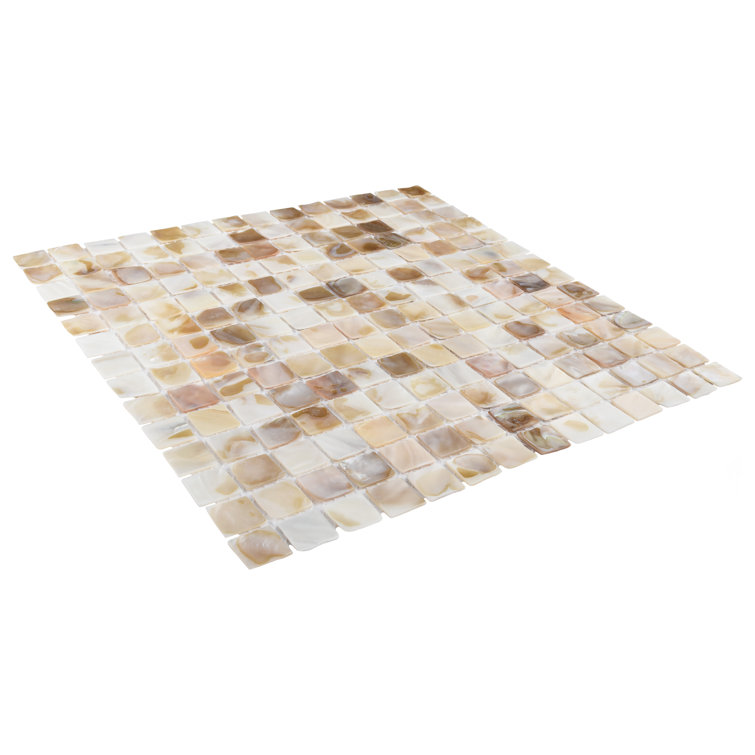Natural Shell 12" x 12" Mosaic Wall Tile