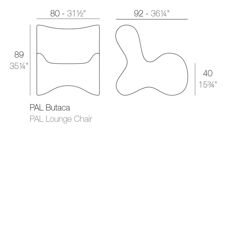Black Plastic Armless Outdoor Lounge Chair