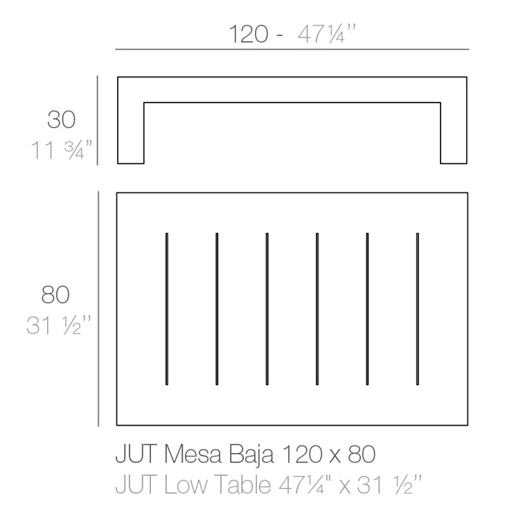 White Matte Polyethylene Outdoor Coffee Table