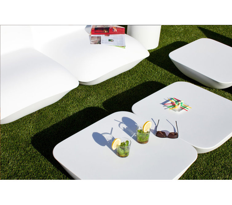 Anthracite Square Pillow-Inspired Polyethylene Coffee Table