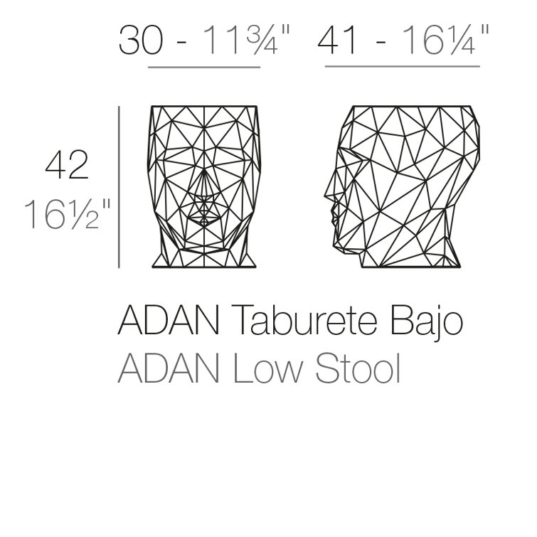 Adan Taupe Polyethylene Indoor/Outdoor Accent Stool