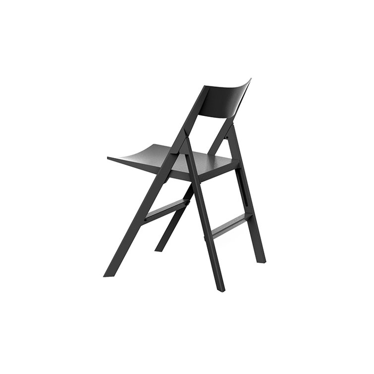 Ramon Esteve Matte Black Quartz Modern Folding Chair Set