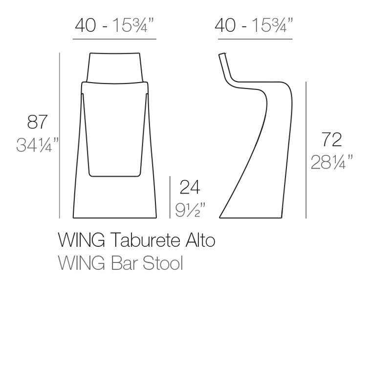 Ecru Polyethylene Indoor/Outdoor Sculptural Bar Stool