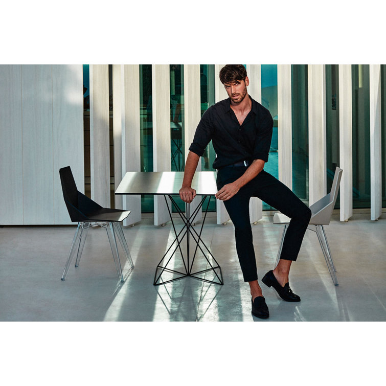 Ramon Esteve Black Matte Polycarbonate Armless Dining Chair