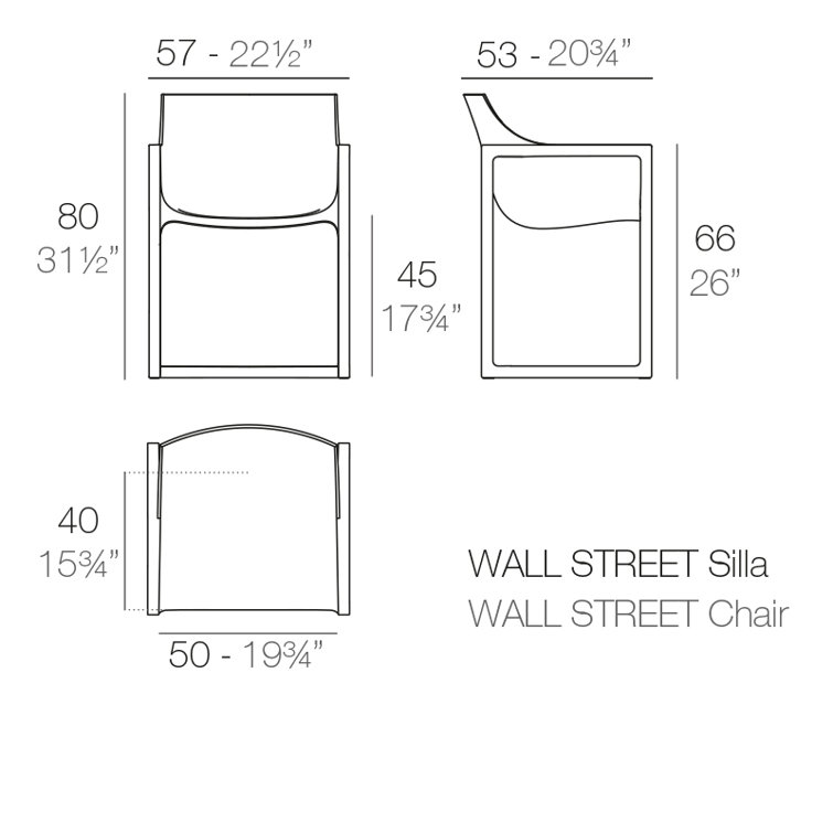 Red Plastic Modern Dining Armchair with Arms