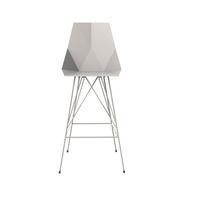 Faz Modern Matte White Polyethylene 29.5'' Bar Stool