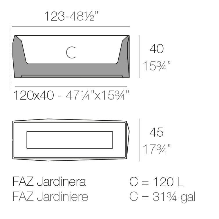 Serene Steel Square Outdoor Planter 15.75" H