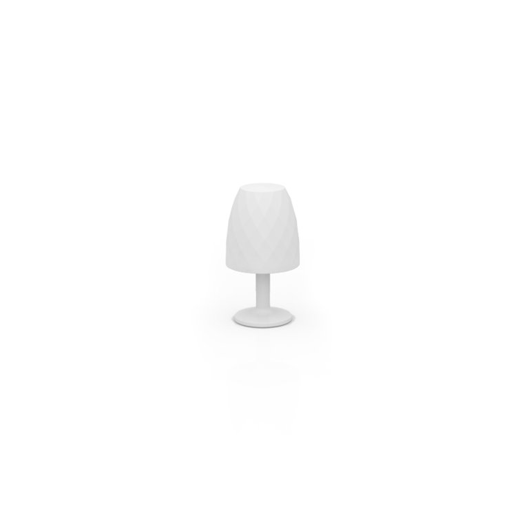 Cordless Ice-White LED Outdoor Floor Lamp by JM Ferrero