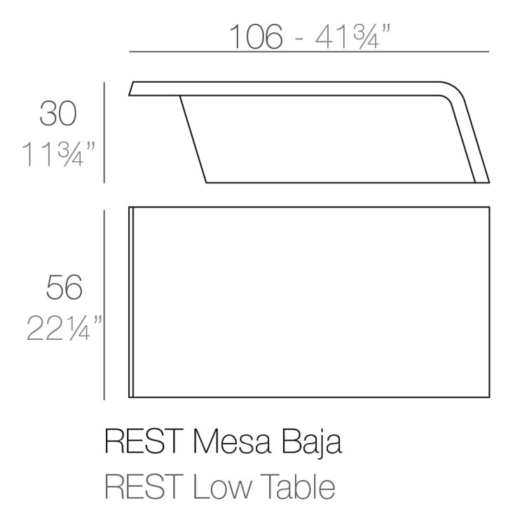 Origami-Inspired Rest Ecru Plastic Indoor/Outdoor Coffee Table