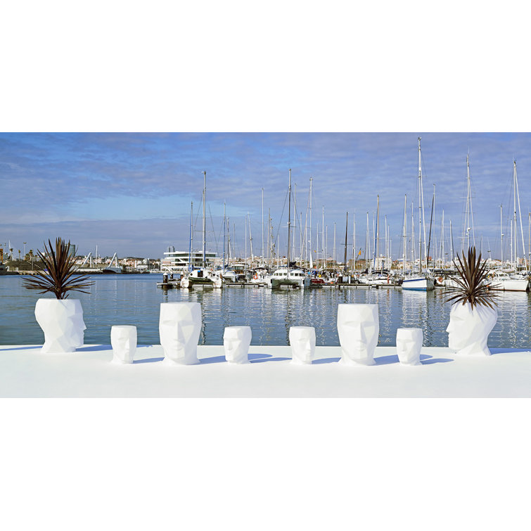 Adan White Matte Polyethylene Side Table