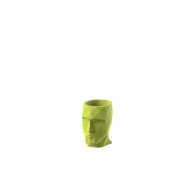 Ice White Polyethylene Abstract Outdoor/Indoor Planter