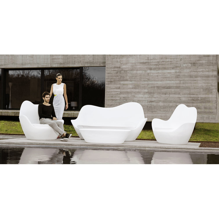 Taupe Matte Polyethylene Sabinas Coffee Table