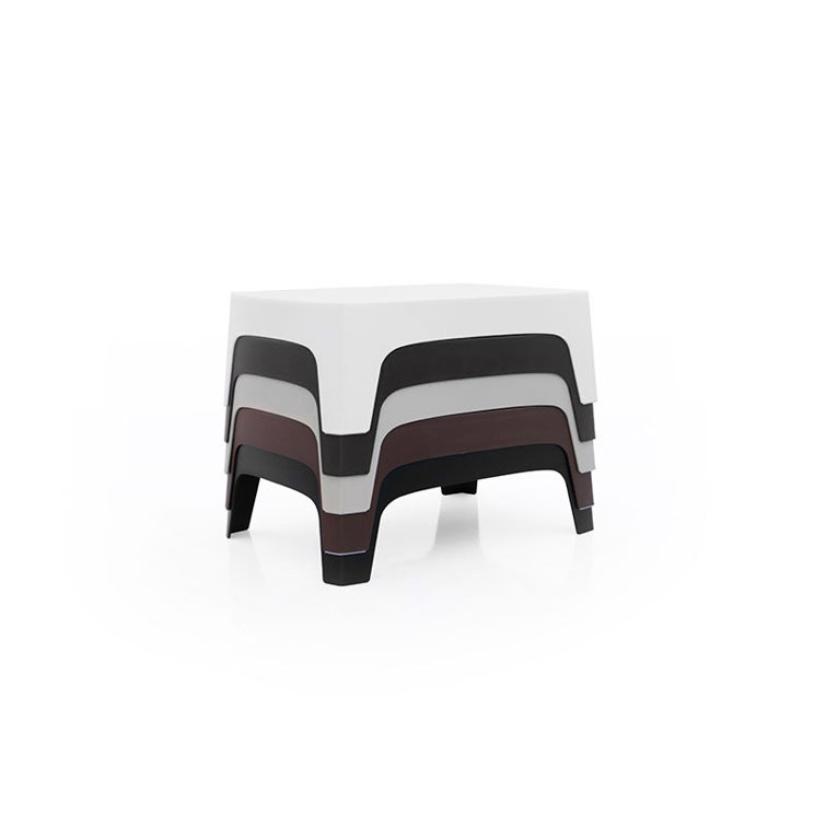 Stefano Giovannoni Ecru Matte Polyethylene 39" Coffee Table