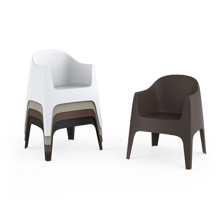 Stefano Giovannoni Matte Black Polypropylene Dining Armchair