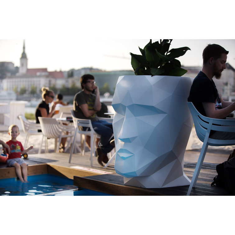 Adan Taupe Polyethylene Indoor/Outdoor Accent Stool