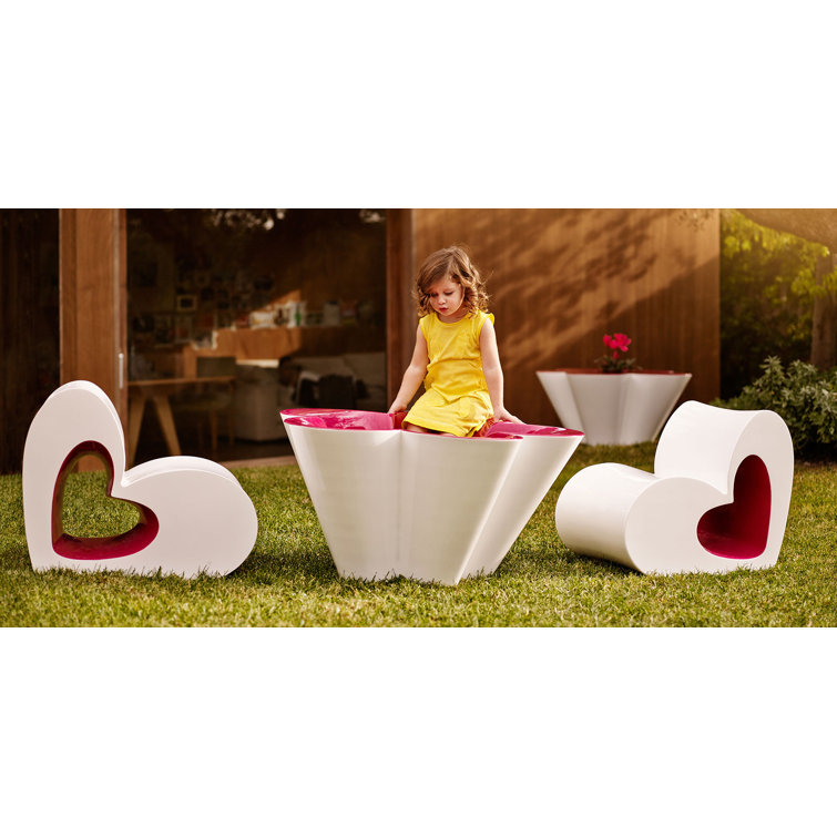 Agatha Orange Plastic Armless Kids Chair