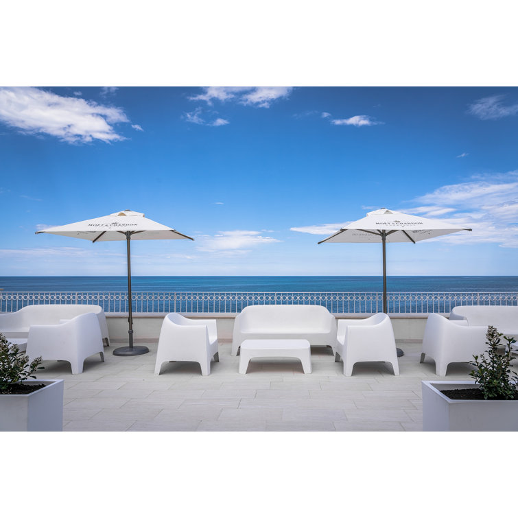 Stefano Giovannoni 71'' Ecru Matte Polypropylene Outdoor Sofa