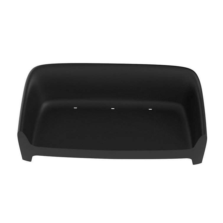 Solid Black Matte Polypropylene Outdoor Sofa