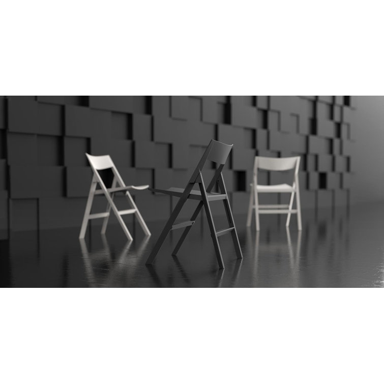 Ramon Esteve Matte Black Quartz Modern Folding Chair Set
