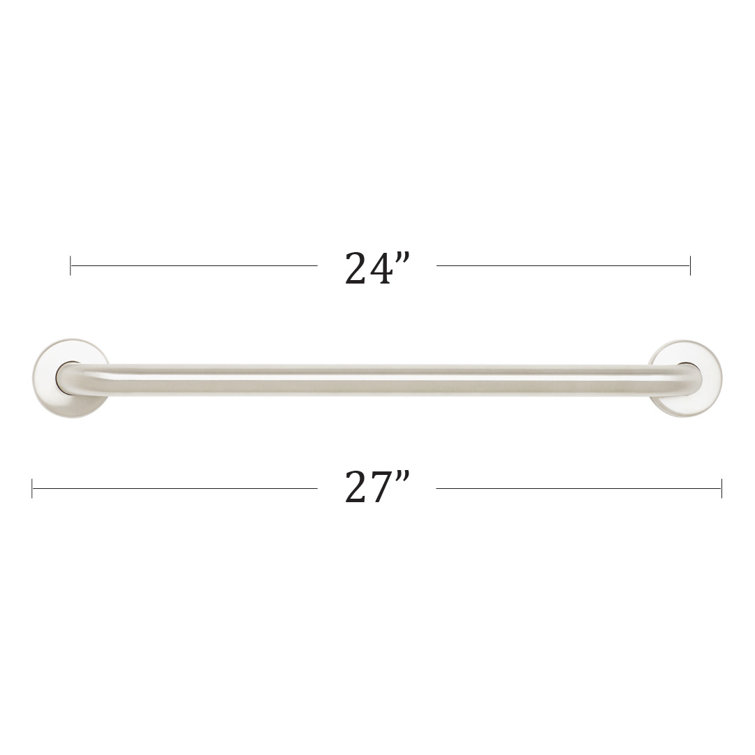 Signature 24-Inch Satin Stainless Steel Bathroom Grab Bar