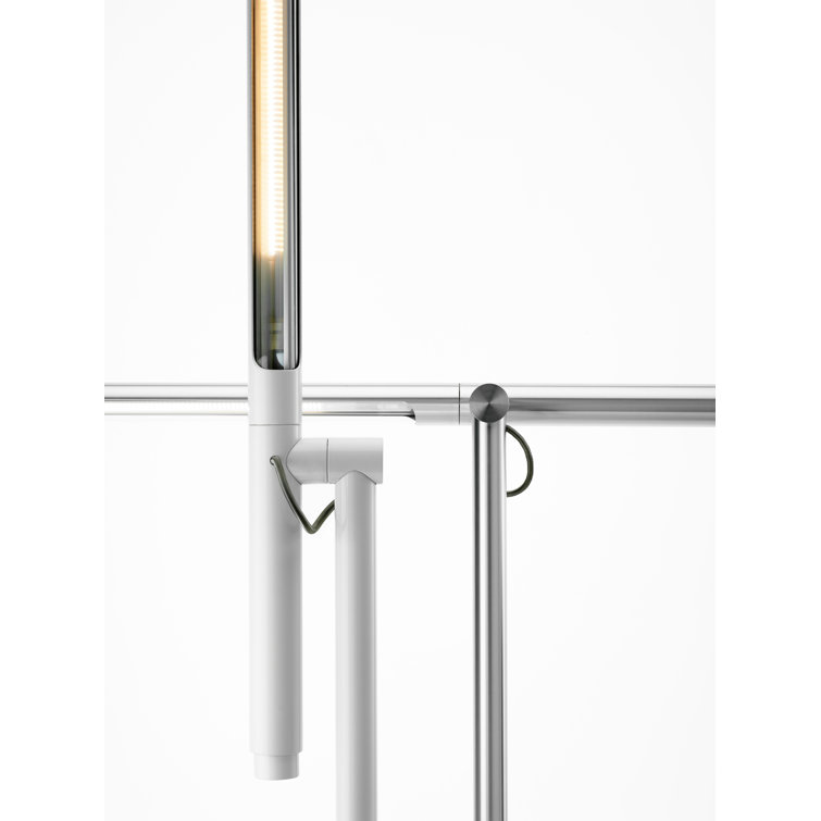 Edison Adjustable White Aluminum Desk Lamp