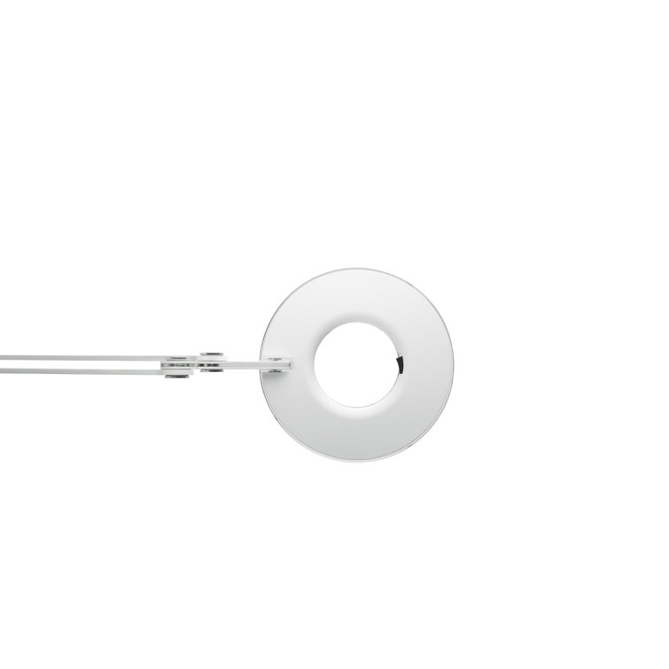 Edison Adjustable White Aluminum LED Task Floor Lamp