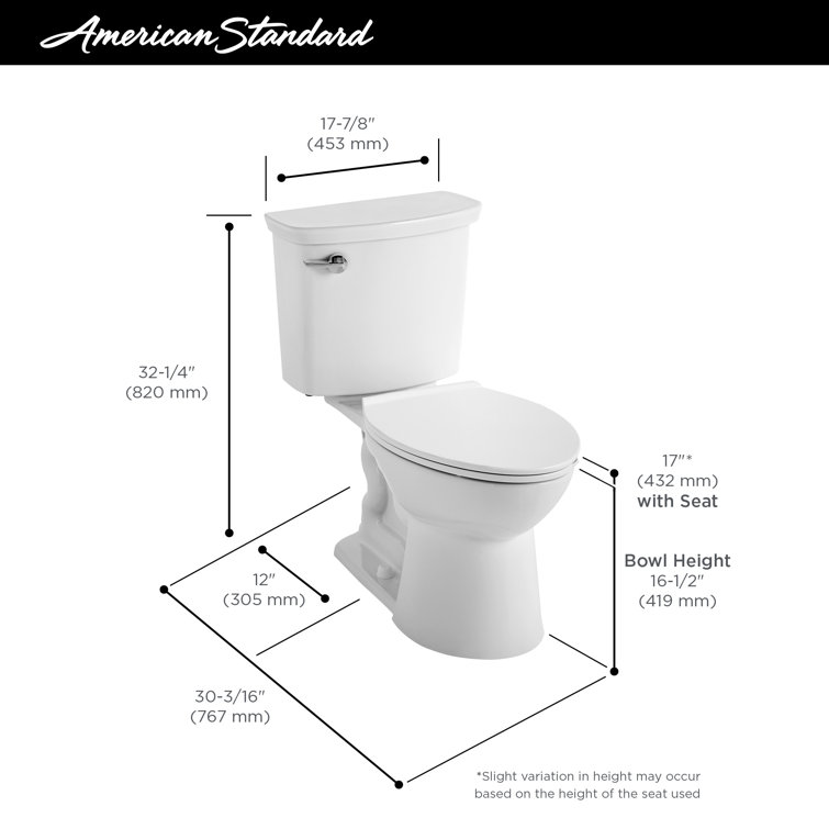White Elongated High Efficiency Free Standing Toilet