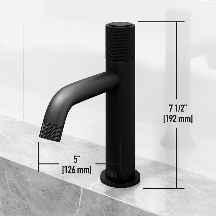 Apollo 7.5'' High-Arc Matte Black Nickel Bathroom Faucet