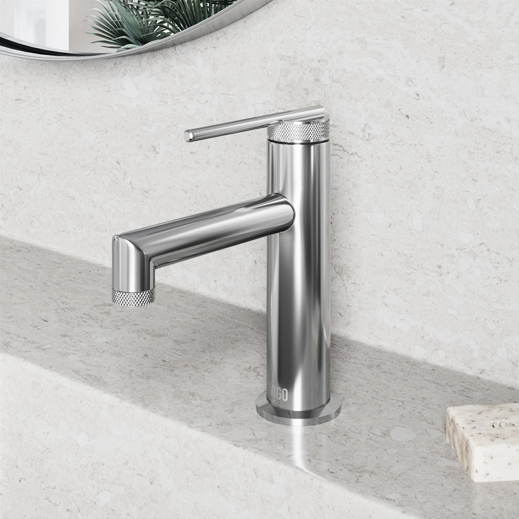 VIGO Sterling 7" High Chrome Single-Handle Bathroom Faucet