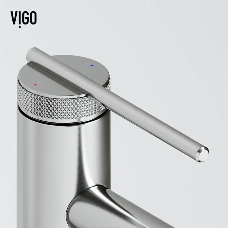 Sterling Vessel Bathroom Faucet with Diamond Knurling in Brushed Nickel