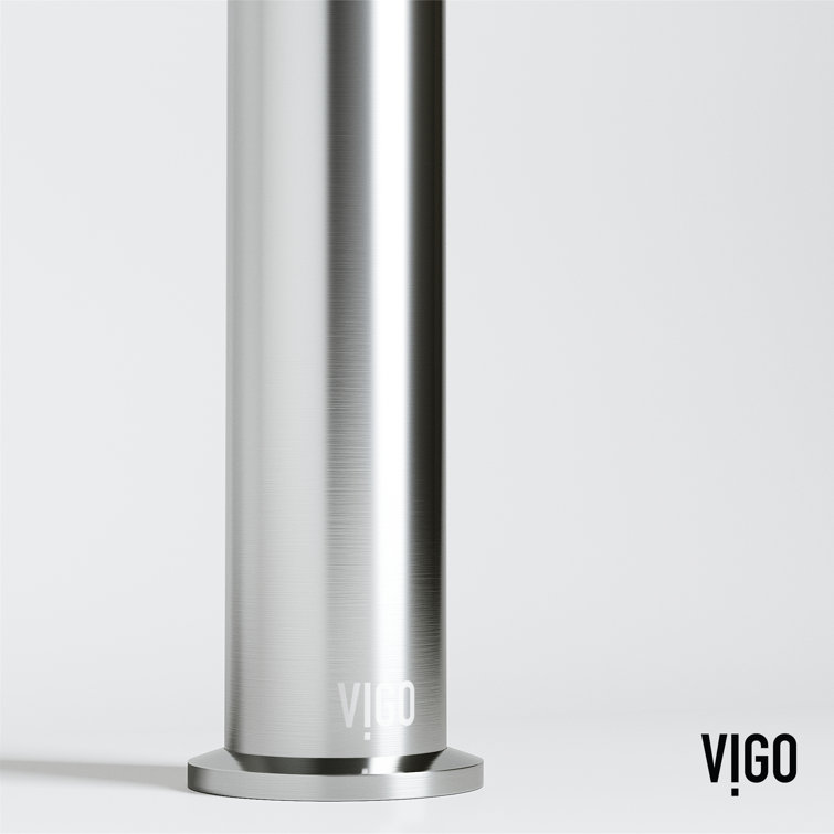 Sterling Vessel Bathroom Faucet with Diamond Knurling in Brushed Nickel