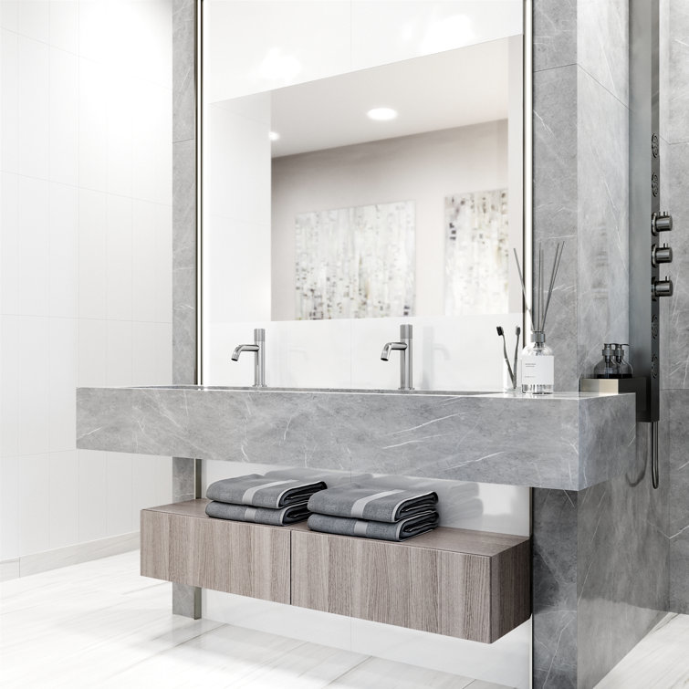 Apollo Brushed Nickel Single Hole Bathroom Faucet with High-Arc Spout