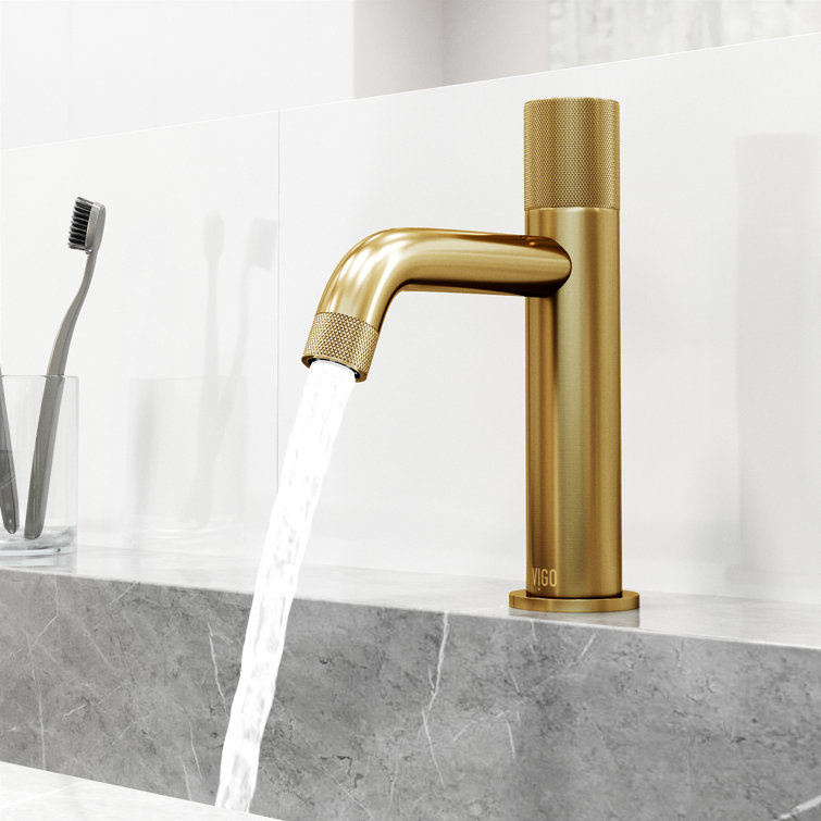 Apollo Matte Brushed Gold 7.5" Single-Handle Bathroom Faucet