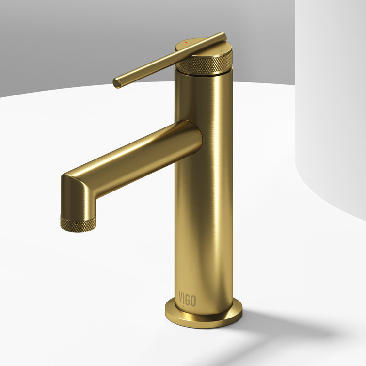 Sterling Matte Brushed Gold Single Handle Bathroom Faucet