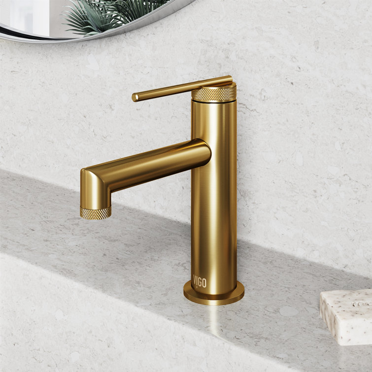 Sterling Matte Brushed Gold Single Handle Bathroom Faucet