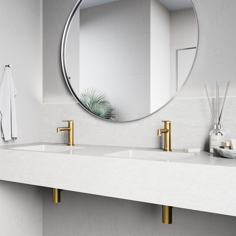 Sterling Matte Brushed Gold Single Handle Bathroom Faucet