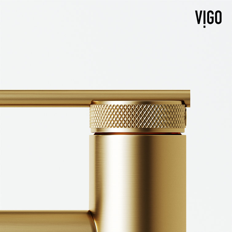 Sterling Matte Brushed Gold Single Handle Bathroom Faucet