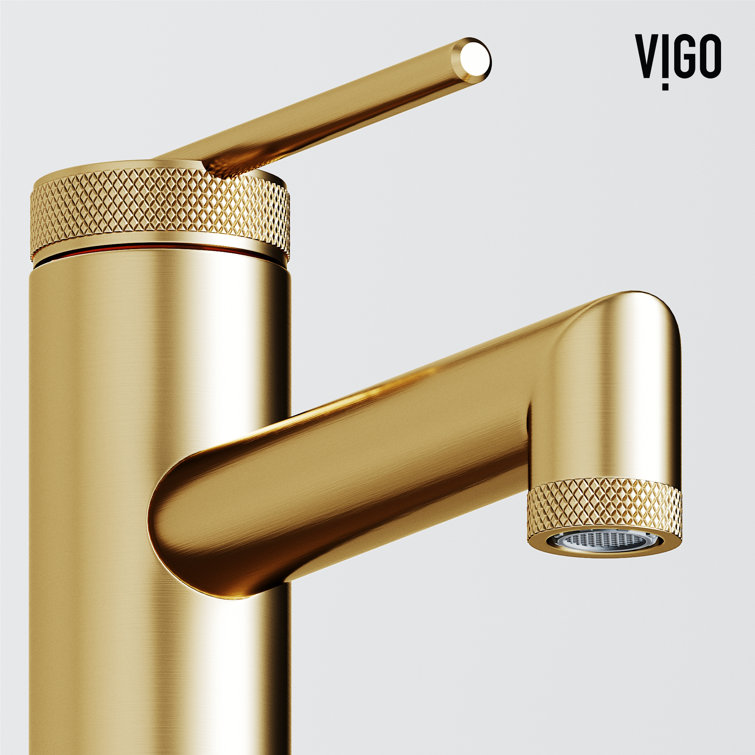 Sterling Matte Brushed Gold Single Handle Bathroom Faucet